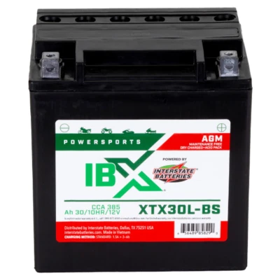 Interstate Batteries YTX30L-BS 12V 30Ah Rechargeable AGM Powersports Battery - Image 1 of 4