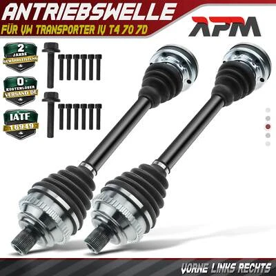 2x eje de transmisión delantero con anillo ABS transmisión manual para VW Transporter T4 70 7D - Imagen 1 de 4