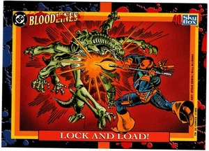 DC Bloodlines 1993 - ¡bloqueo y carga! - Tarjeta coleccionable Skybox #40 (Deathstroke) - Imagen 1 de 2
