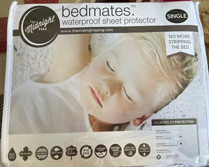 Bedmates The Midnight Gang Waterproof Sheet Protector Single Jurassic - Picture 1 of 4