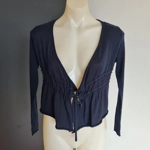 Women's size S 'GUESS' Gorgeous black sheer back knit cardigan - EUC - Picture 1 of 7