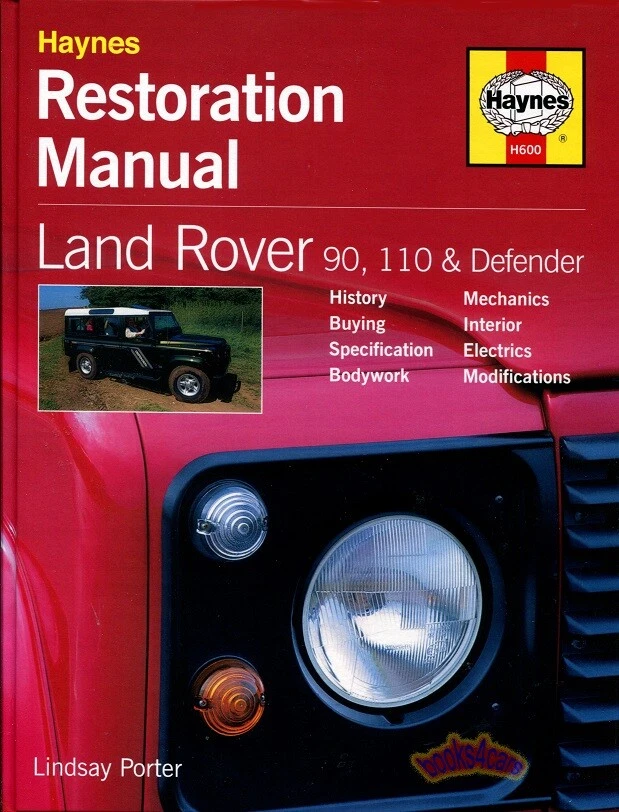 Manuale Di Restauro LAND ROVER 110 90 DEFENDER PORTER - Immagine 1 di 1