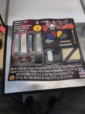 家庭乐趣化妆套装可水洗万圣节服装面部彩绘霜血液 — 第 1/2 张图片