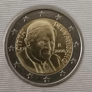 2 EURO VATIKAN 2006 PAPST BENEDIKT XVI. 1. Karte / UNC AUS DER SCHATULLE / VATICANO - Bild 1 von 2