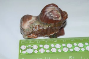 Hand Carved LION 90gr 2.".x1.7/8" LA520 D - Imagen 1 de 6