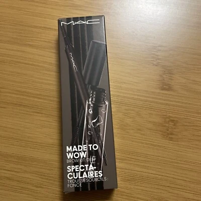MAC Made To Wow BROW Kit * DEEP eyebrow styler STUD brow set New - Image 1 of 4