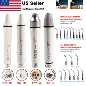 Escalador ultrasónico dental pieza de mano / 5 * puntas para pájaro carpintero EMS/DTE/SATELEC FDA - Imagen 1 de 43