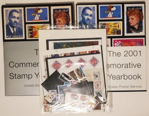 2001 USPS Briefmarken Jahrbuch mit versiegeltem Briefmarkenpaket postfrisch NH - Bild 1 von 5