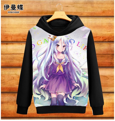VETEMENTS Felpa con cappuccio NO GAME NO LIFE cosplay anime