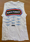(Rare) Vintage 1982 Klos 95 1/2 Rocktober Concert T Shirt Sleeveless Size Small