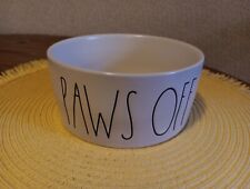Rae Dunn Dog Bowl "PAWS OFF" ~ New!