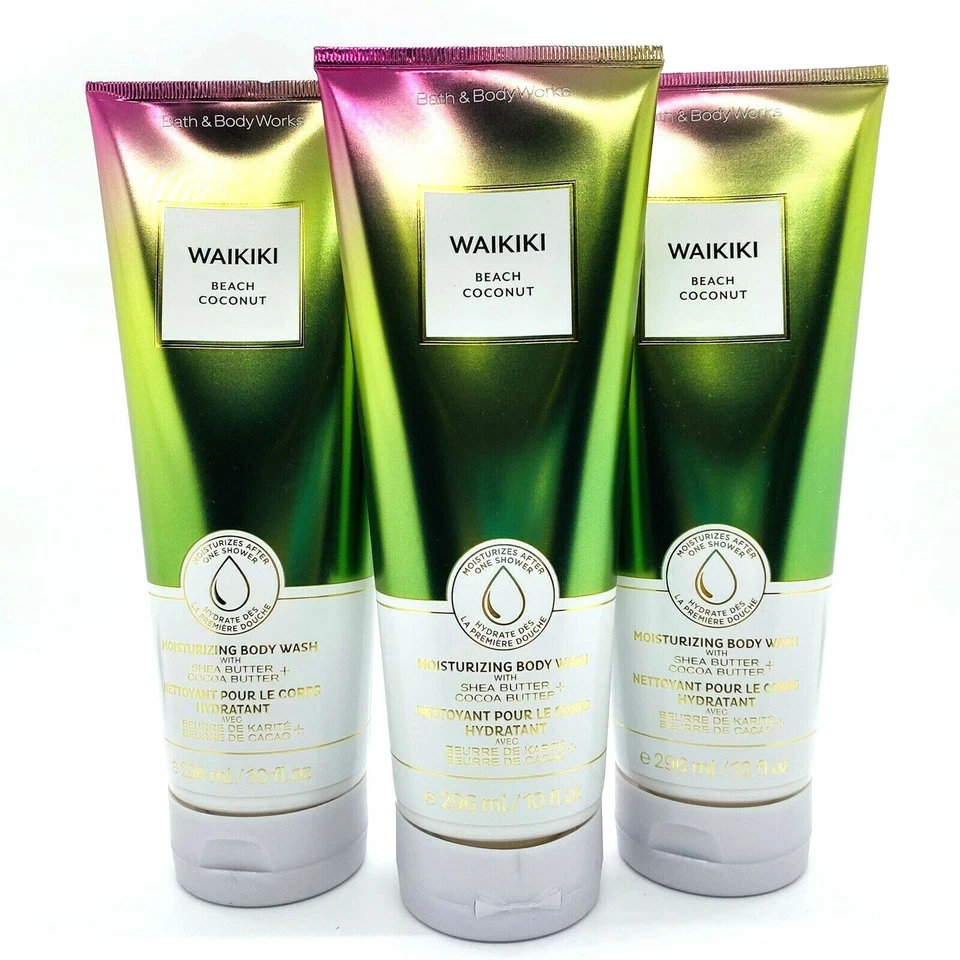3 Bath & Body Works Winterberry Wonder Moisturizing Wash Shea Cocoa Butter