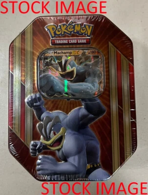 POKEMON 2016 XY Triple Power Machamp EX - Factory Sealed Collector Tin - Image 1 of 4