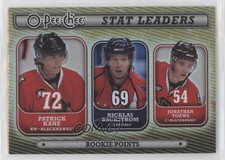 2008 O-Pee-Chee Stat Leaders Patrick Kane Nicklas Backstrom Jonathan Toews #SL11