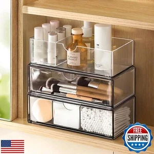 Pavstine Medizin Schrank Organizer 3 Stück, Kunststoff Stapelbar Aufbewahrung mit 2 - Bild 1 von 5