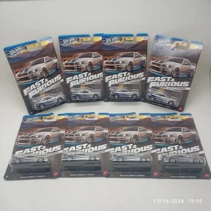 8x Lot 2024 Hot Wheels Silver Fast & Furious Nissan Skyline GT-R Brian O’Conner - Picture 1 of 5