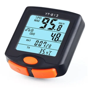 Wireless BOGEER Bicycle Bike YT-813 LCD Computer Odometer Speedometer UK Seller - Picture 1 of 8