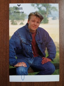 CY CHADWICK *Nick Bates* EMMERDALE PRE-SIGNED AUTOGRAPH FAN CAST PHOTO CARD