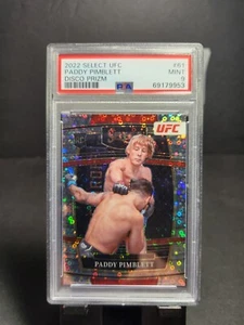 2022 Select UFC PADDY PIMBLETT Rookie RC Disco Prizm #61- PSA MINT 9 🔥🔥🔥 - Picture 1 of 2