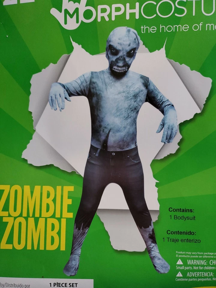 XX 30198 Zombie Morph Morphsuit Disfraz Niños Traje de piel Traje de piel Foto 1 de 1