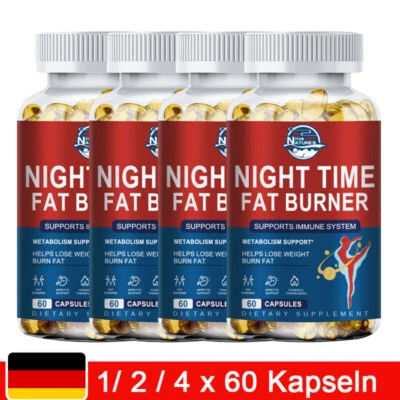 NATURE'S LIVE FAT BURNER Kapseln - Abnehmen für Gewichtsverlust - Appetitzügler- 60/120/240pc