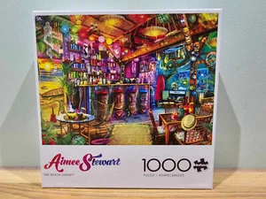 Rompecabezas Buffalo 1000 piezas Tiki Beach Sunset de Aimee Stewart difícil de encontrar - Imagen 1 de 1