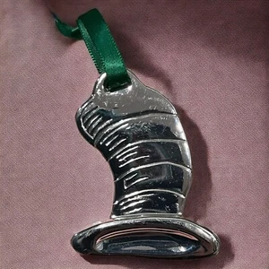 Gatto Nel Cappello Merchandise Film Ufficiale Placcato Argento Decorazione Natalizia - Foto 1 di 4
