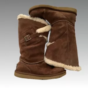 UGG AUSTRALIA Botas Mensajero Marrón Gamuza Piel de Oveja Piel de Oveja Mujer 7 - Imagen 1 de 10