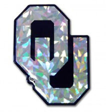 University of Oklahoma OU Silver Decal Emblem - Includes two