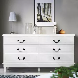 Lowboy Storage Chest Of Drawers Bedroom Cabinet Table Dresser Furniture White - Picture 1 of 8