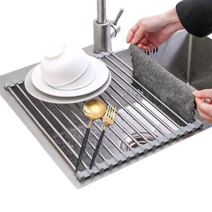 Drying Rack Kitchen - Over The Sink Dish Drainer Drying Rack Collapsible Kitc... - Picture 1 of 6