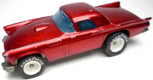 1983 HOT WHEELS '57 FORD T-BIRD RED 2 3/4" DIECAST CAR W/ REAL RIDERS WHITE HUBS - Picture 1 of 6