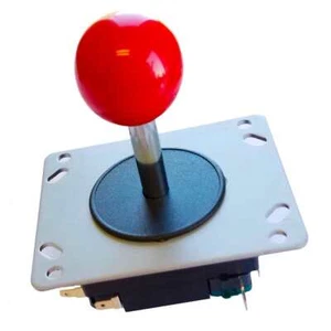 Classic Arcade Joystick Red Ball Design for 8 and 4 Way Game Play - Picture 1 of 2