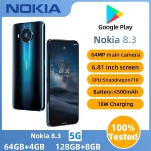 Smartphone Nokia 8.3 64GB 128GB 64MP 5G Desbloqueado Versión Global Nuevo Sellado - Imagen 1 de 14