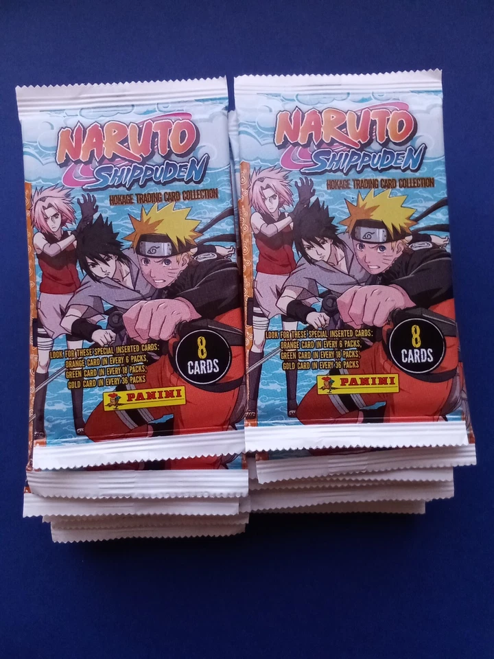 NARUTO SHIPPUDEN Hokage Trading Cards - Lot de 24 pochettes paquets carte Panini - Photo 1/1