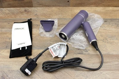 7MAGIC Foldable Hair Dryer Powerful Ionic Blow Dryer for Fast Drying, Purple - Image 1 of 4