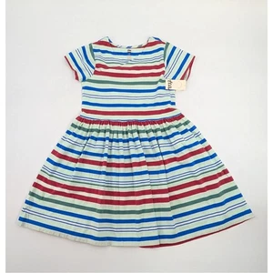 Tea Collection Wrap Dress Girl Size 12 Garden Party Striped Nautical - Picture 1 of 10