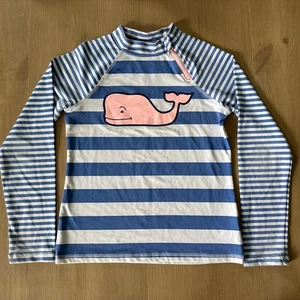 Top Vineyard Vines Target Niñas 10-12 L Grande Manga Larga Natación Antierupciones - Imagen 1 de 3