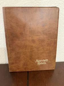 Marriott Hotels International seltene braune Mappe Mappe Vintage - Bild 1 von 4