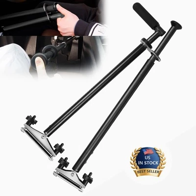 Controles manuales de conducción para discapacitados universales portátiles para conductores discapacitados negros Foto 1 de 4