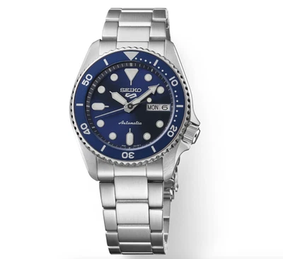 Seiko 5 Sports SRPL77 38 mm Stainless Steel Blue Dial Automatic Wrist Watch - Image 1 of 4