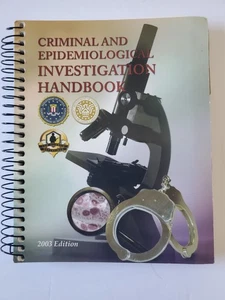 Criminal & Epidemiological Investigation Handbook Crime Police Detective Art - Picture 1 of 7