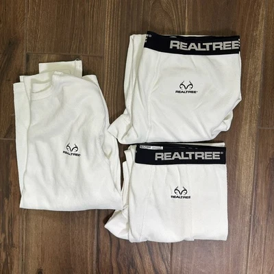 Real Tree Thermal Underwear White Pants Long Sleeve Shirt Sz XXL Hunting Fishing - Image 1 of 4