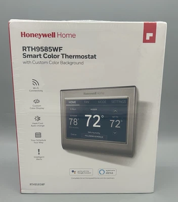 Honeywell RTH9585WF Wi-Fi Smart Color Touchscreen Thermostat - Sealed - Image 1 of 4
