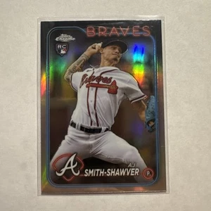 2024 Topps Chrome - AJ Smith-Shawver #19 Refractor (RC) - Picture 1 of 2