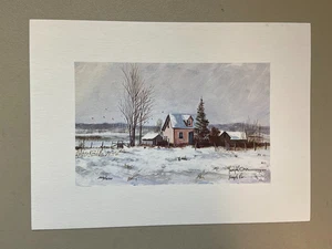 Joseph Orr Limited Edition /1500 Signed Country Farmstead Print 8" x 11" - Picture 1 of 4