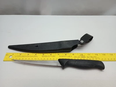 American Angler Filet Knife Surgical Stainless 6 Blade Plastic Sheath  - Image 1 of 4