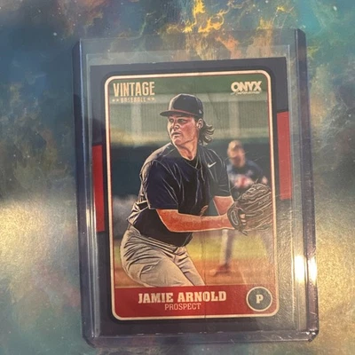 🔥⚾️ Jamie Arnold #OVJAAR💥2025 Onyx Vintage Blue 34/35 Prospect ⚾️🔥- Angels  - Image 1 of 3