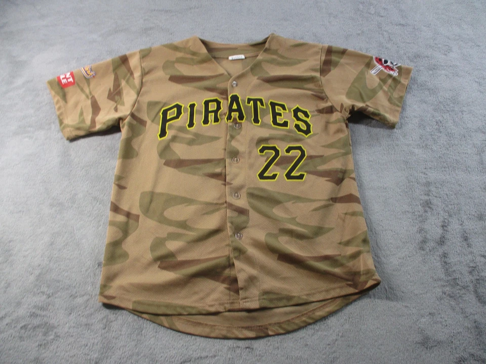 Pittsburgh Pirates Baseball Jersey Youth XL Camo Tan 22 MLB Andrew McCutchen - Image 1 of 4
