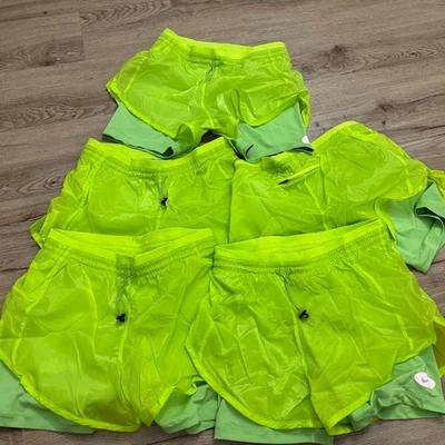 Lot of 5 Nike Icon Clash Tempo Luxe Green Mid-Rise Running Shorts XS DM7739 321 - Image 1 of 4